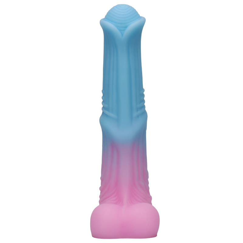 Lunge Line Horse - Anal Plug Blue Pink Horse Cock