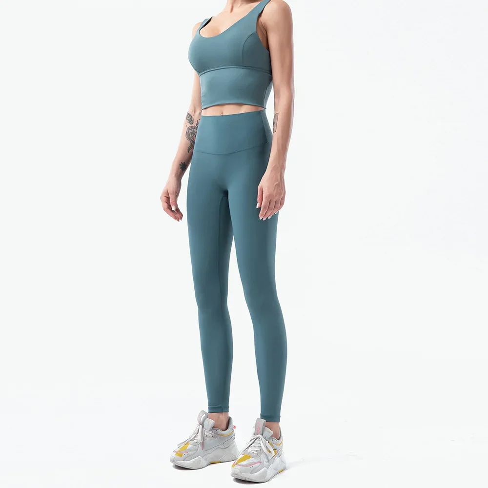 Naked-Feel Yoga Set Yoga Leggi - Outdoor Sport Leggings recension och pris