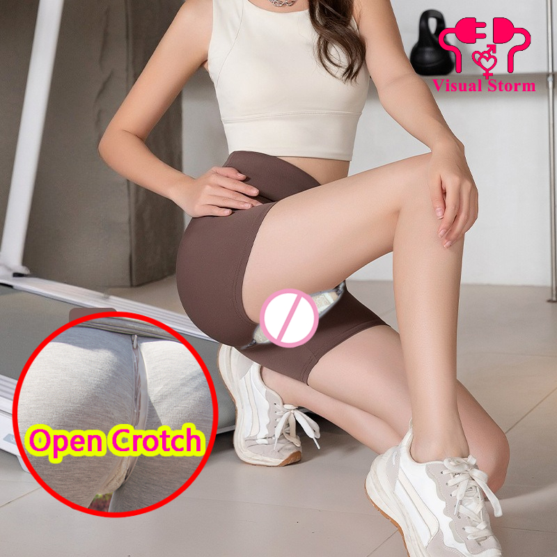 Woman Open Crotch Pants with H - Outdoor Sport Leggings recension och pris
