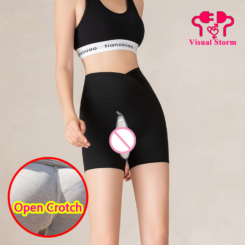 Woman Open Crotch Pants with H - Outdoor Sport Leggings recension och pris