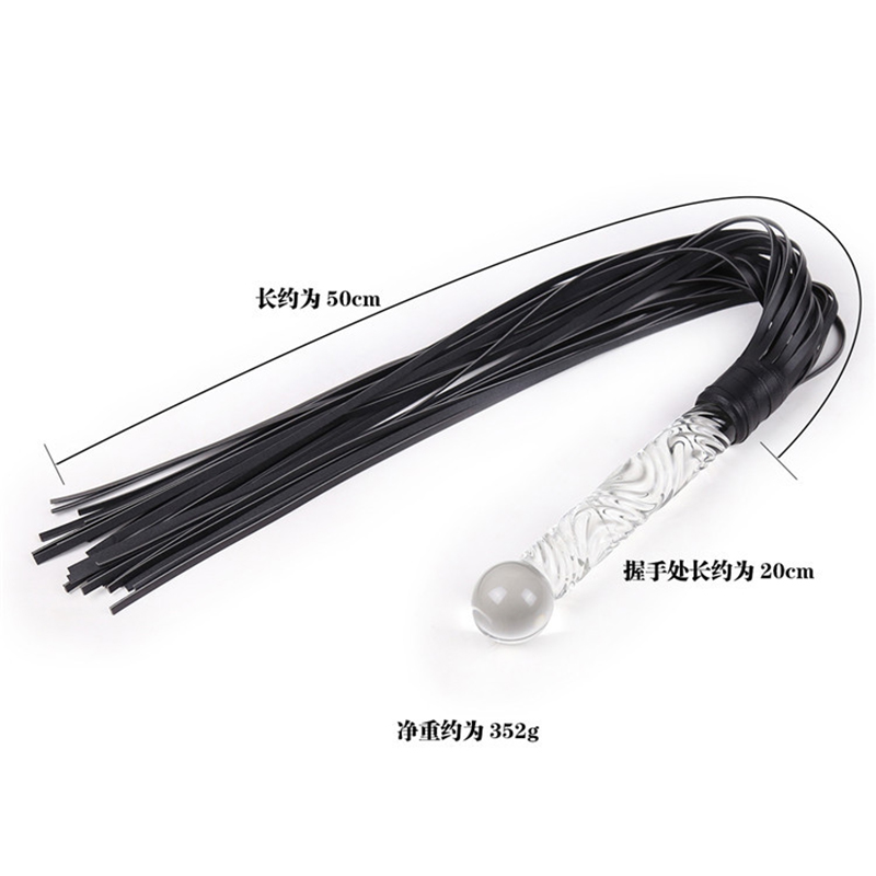 70cm Glass Handle Black Leathe - Riding Crop Dressage recension och pris