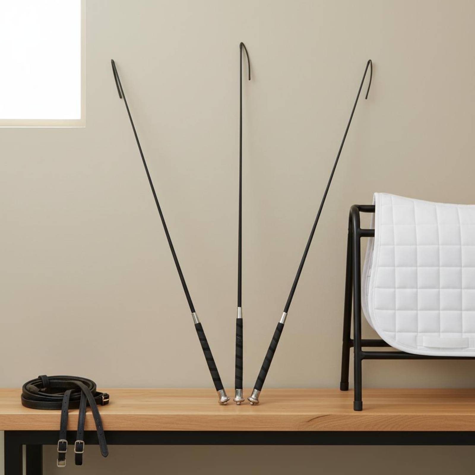3 Pieces Dressage Training Whi - Riding Crop Dressage recension och pris
