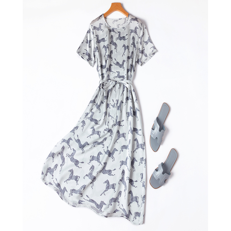 Women Midi Dress 100% Mulberry - Lunge Line Horse recension och pris